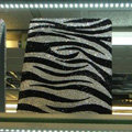Luxry Bling covers Zebra diamond crystal cases for iPad 2 / The New iPad - Black