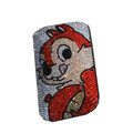 Luxury Bling Holster covers Ali Cat diamond crystal cases for iPhone 4G - Red
