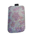 Luxury Bling Holster covers All diamond crystal cases for iPhone 4G - Pink