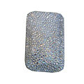 Luxury Bling Holster covers All diamond crystal cases for iPhone 4G - White