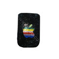 Luxury Bling Holster covers Apple diamond crystal cases for iPhone 4G - Black