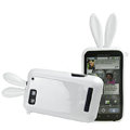Imak Rabbit covers Bunny cases for Motorola MB525 Defy ME525 - White (+High transparent screen protector)