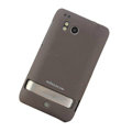 Nillkin scrub hard skin cases covers for HTC Thunderbolt 4G Incredible HD - Brown