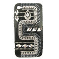 Bling Bow S-warovski crystals diamond cases covers for iPhone 4G - Black