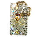 Bling S-warovski Butterfly crystal diamond cases covers for iPhone 4G - Gold