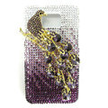Bling Magpies S-warovski crystals diamond cases covers for Samsung i9100 Galasy S II S2 - Purple