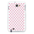 Hearts silicone cases covers for Samsung Galaxy Note i9220 N7000 - Red