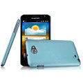 Imak ultra-thin scrub hard cases covers for Samsung Galaxy Note i9220 N7000 i717 - Blue (Screen protection film)