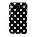Polka Dot silicone cases covers for Samsung Galaxy Note i9220 N7000 - Black