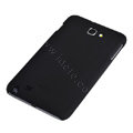 ROCK matte scrub skin hard cases covers for Samsung Galaxy Note i9220 - Black (Screen protection film)