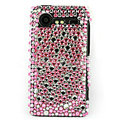 Bling Points crystals cases diamond covers for HTC Incredible S S710e G11 - Pink
