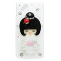 Bling kimono doll crystals cases covers for Sony Ericsson Xperia Arc LT15I X12 LT18i - White