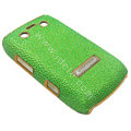 Kingpad Luxury Hard leather Cases Skin Covers for Blackberry Bold 9700 - Green