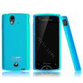 Boostar TPU soft skin cases covers for Sony Ericsson Xperia ray ST18i - Blue
