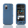 Front and Back Mesh Cases Skin Covers for Nokia N97 mini - Sky blue