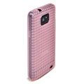 ROCK Magic cube TPU soft Cases Covers for Samsung i9100 i9108 Galasy S2 - Pink