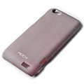 ROCK Quicksand hard skin cases covers for HTC ONE V Primo T320e - Purple