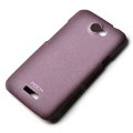 ROCK Quicksand hard skin cases covers for HTC One X Superme Edge S720E - Purple