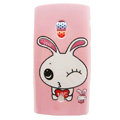 Cartoon Love Rabbit Hard Cases Skin Covers for Sony Ericsson X10i X10 - Pink