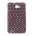 Bling Leopard S-warovski Crystals Cases Covers For Samsung Galaxy Note i9220 N7000 - Pink