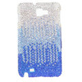 Bling S-warovski Crystals Cases Covers For Samsung Galaxy Note i9220 N7000 - Gradient Blue