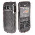 TPU Soft Skin Silicone Cases Covers for Nokia E6 - Black