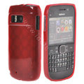 TPU Soft Skin Silicone Cases Covers for Nokia E6 - Red