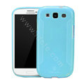 Nillkin Scrub TPU Soft Cases Skin Covers for Samsung I9300 Galaxy SIII S3 - Blue