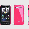 ROCK Colorful Glossy Cases Skin Covers for HTC Sensation 4G Z710e Z715e G14 G18 - Rose