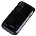 ROCK Colorful Glossy Cases Skin Covers for HTC T328W Desire V - Black