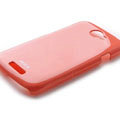 ROCK Colorful Glossy Cases Skin Covers for HTC Ville One S Z520E - Red