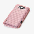 ROCK Magic cube TPU soft Cases Covers for HTC X310e Titan - Pink