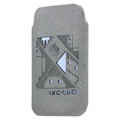 Mofi android rabbit version leather Cases Holster Cover for HTC T328W Desire V - Gray