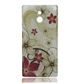 Raindrop Painting Hard Cases Covers for Sony Ericsson LT22i Xperia P - Brown