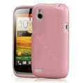 Tourmate Glitter Soft Cases Skin Covers for HTC T328W Desire V - Pink