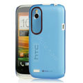 Tourmate Thin Hard Skin Cases Covers for HTC T328W Desire V - Blue