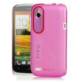 Tourmate Thin Hard Skin Cases Covers for HTC T328W Desire V - Pink