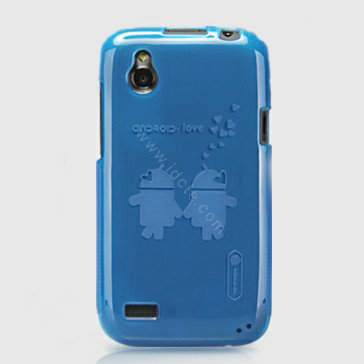 Nillkin Super Scrub Rainbow Cases Skin Covers for HTC T328W Desire V - Blue