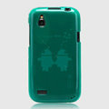 Nillkin Super Scrub Rainbow Cases Skin Covers for HTC T328W Desire V - Green