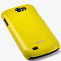 ROCK Colorful Glossy Cases Skin Covers for Samsung i8150 Galaxy W - Yellow