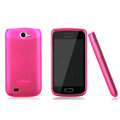 Nillkin Super Matte Rainbow Cases Skin Covers for Samsung i8150 Galaxy W - Pink