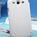 Nillkin leather Cases Holster Covers for Samsung Galaxy SIII S3 I9300 I9308 - White