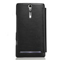 Nillkin leather Cases Holster Covers for Sony Ericsson LT26i Xperia S - Black