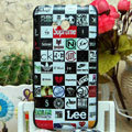 Luxury Painting Brand Hard Cases Skin Covers for HTC X720d One XC - Black