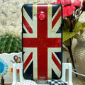 Luxury Painting British Flag Hard Cases Skin Covers for HTC X720d One XC - Red