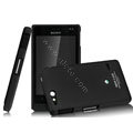 IMAK Ultrathin Matte Color Covers Hard Cases for Sony Ericsson ST27i Xperia Go - Black