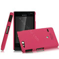IMAK Ultrathin Matte Color Covers Hard Cases for Sony Ericsson ST27i Xperia Go - Rose
