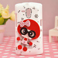 Bling Doll Crystals Hard Cases Covers for Sony Ericsson MT25i Xperia neo L - Red