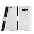 IMAK Slim leather Cases Holster Covers for Samsung B9062 - White