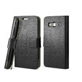 IMAK Slim leather Cases Luxury Holster Covers for Samsung B9062 - Black